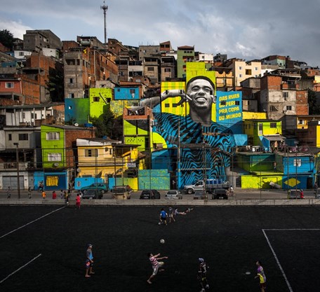 adidas Paint the streets: the Gabriel Jesus mural