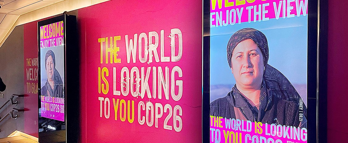 Powerful OOH campaign brings the alarming reality of climate change to the corridors of COP